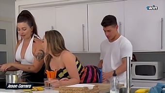 Best Friend Of My Girlfriend Came Over And We All Had Sex Until We Got Into A Threesome.